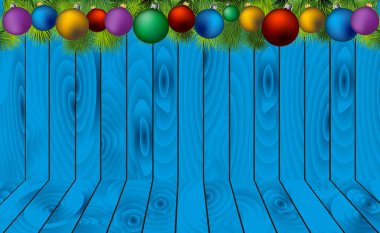 2017 mutlu yeni yıl arka plan illüstrasyon ve Noel tebrik kartı.