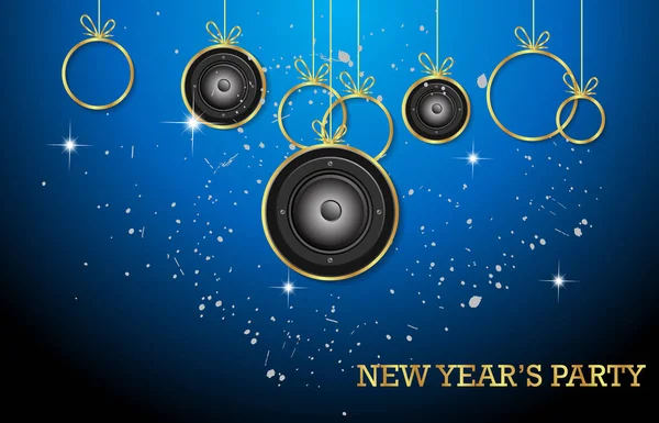 2017 boldog új évet háttérben a karácsonyi klub, fesztivál, rendezvény, plakát. — Stock Vector