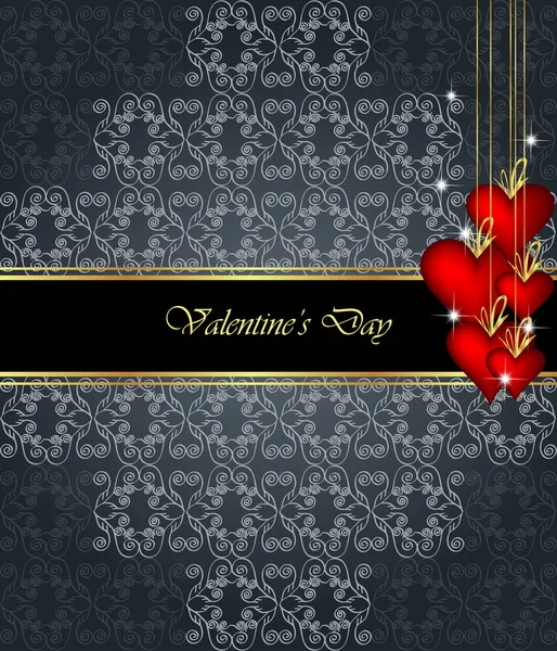 Elegant valentine's day background. — Stock Vector