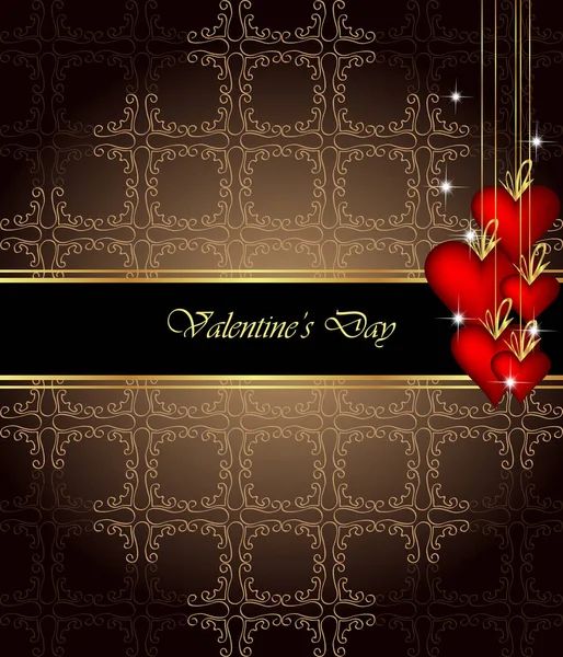 Elegant valentine's day background. — Stock Vector