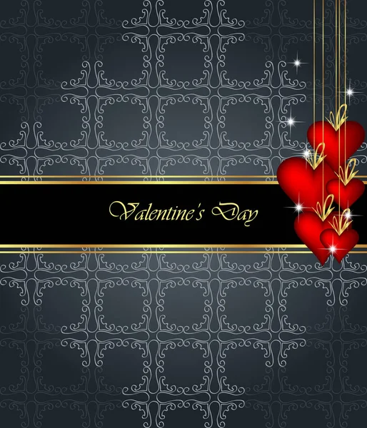 Elegant valentine's day background. — Stock Vector