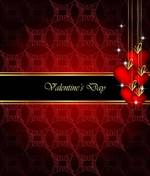 Elegant valentine's day background. — Stock Vector