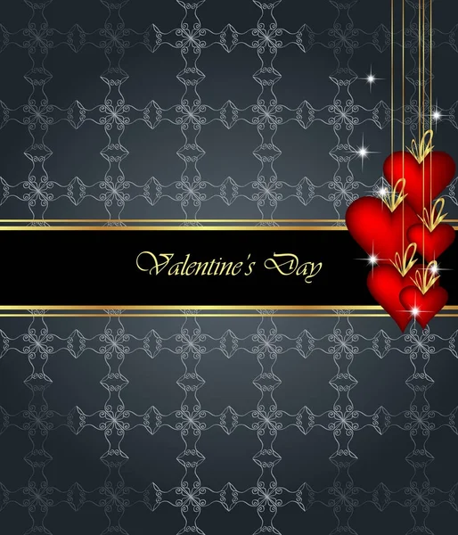 Elegant valentine's day background. — Stock Vector