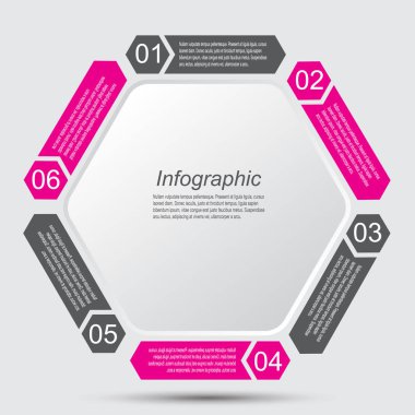 Kağıt etiketli bilgi tasarım şablonu. 