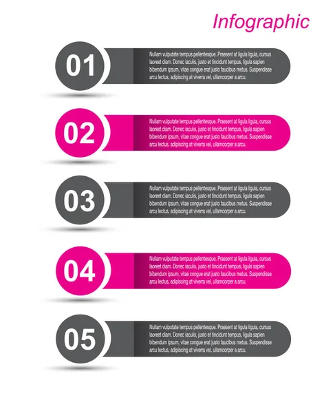 Design de modelo infográfico — Vetor de Stock