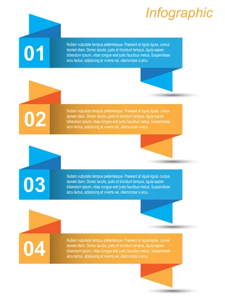 Infographic şablon tasarımı — Stok Vektör