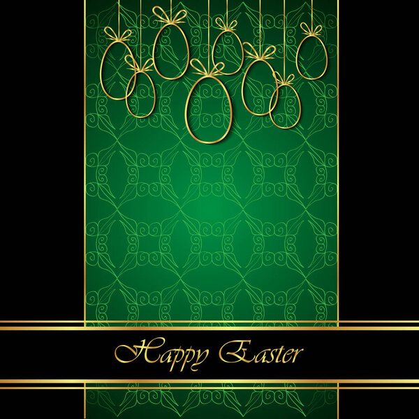 Happy Easter modern and elegant background.