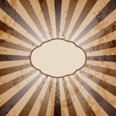 Vintage sunburst arka plan