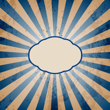 Vintage sunburst arka plan