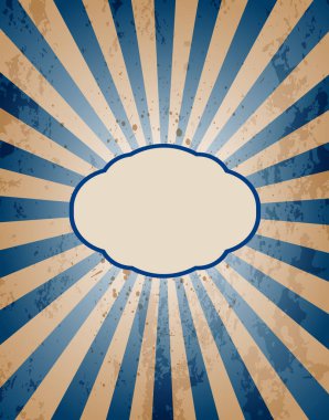 Vintage sunburst arka plan