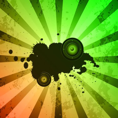 Kulüp partisi illüstrasyon müzik etkinliği veya poster için.
