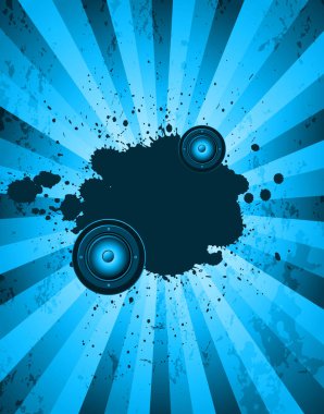 Kulüp partisi illüstrasyon müzik etkinliği veya poster için.