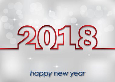 Davetiyeler, Festival afişleri için 2018 mutlu yeni yıl arka plan.