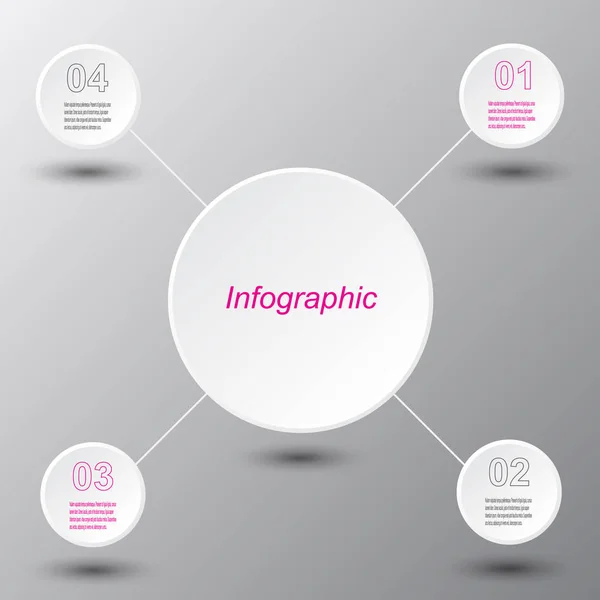 Infographic tasarım şablonu — Stok Vektör