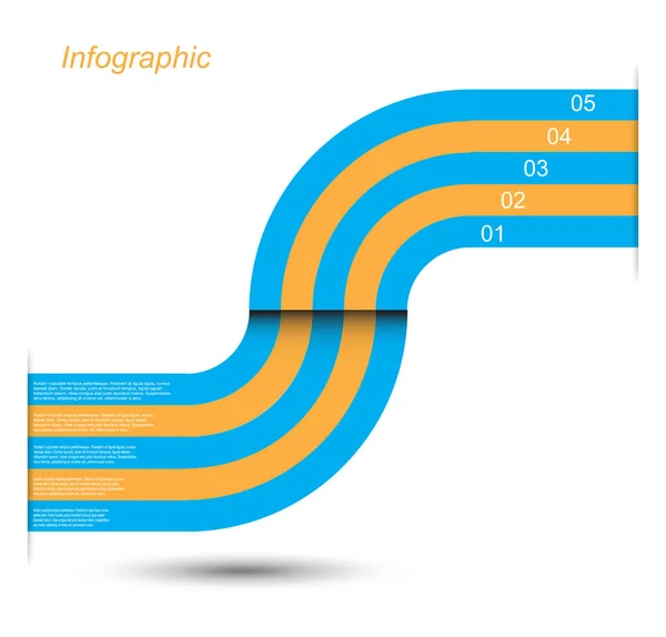 Modèle de conception infographique — Image vectorielle