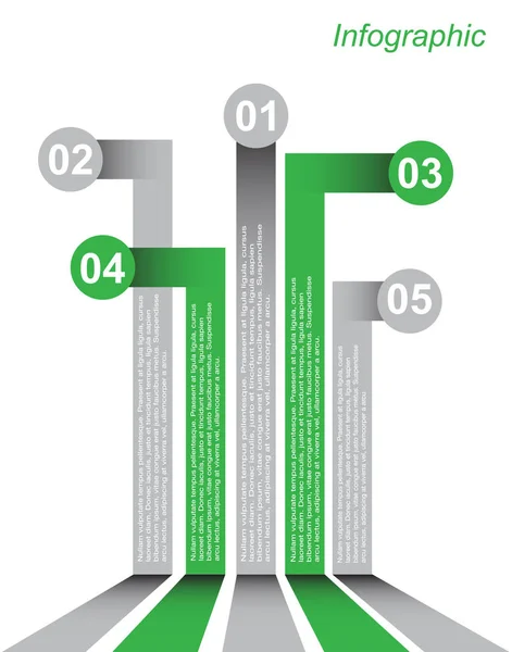 Sjabloon voor infografische vormgeving — Stockvector