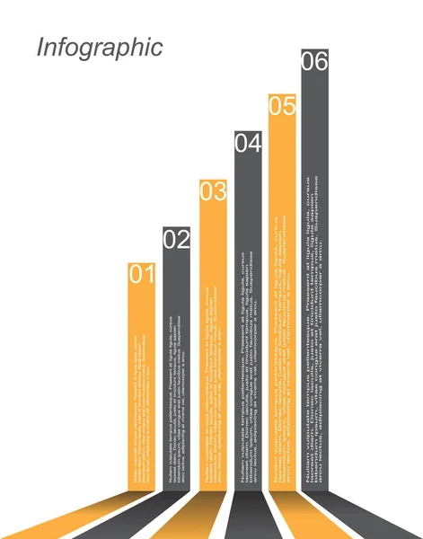 Modèle de conception infographique — Image vectorielle