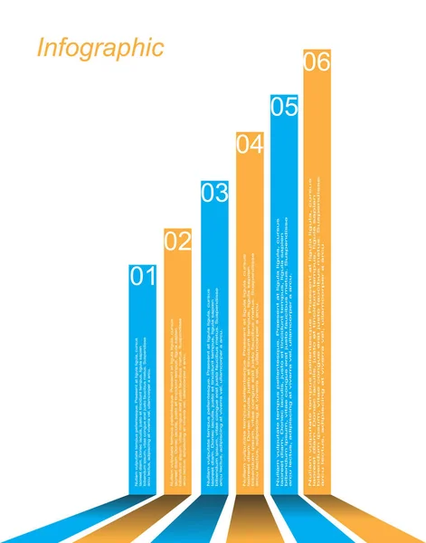 Modelo de design infográfico — Vetor de Stock