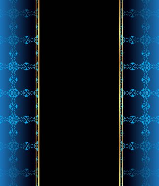 Altın gibi dekorasyonu ve yeri olan zarif, dikişsiz duvar kâğıdı..