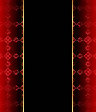 Altın gibi dekorasyonu ve yeri olan zarif, dikişsiz duvar kâğıdı..