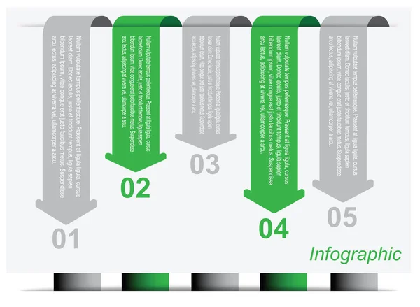 Mall för informationsgrafisk design — Stock vektor