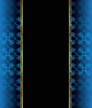 Altın gibi dekorasyonu ve yeri olan zarif, dikişsiz duvar kâğıdı..