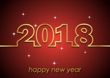 2018 mutlu yeni yıl arka plan.