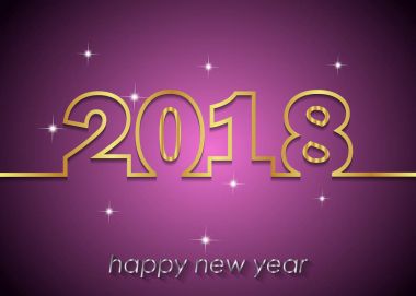 2018 mutlu yeni yıl arka plan.