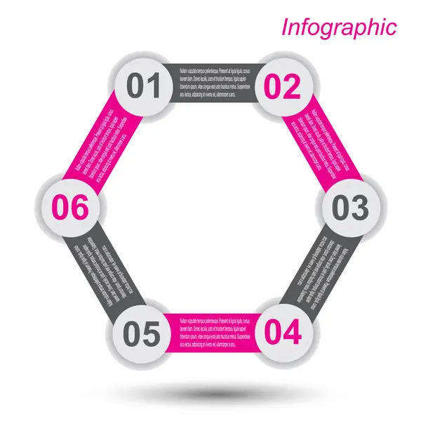 Infografía Plantilla de diseño — Vector de stock