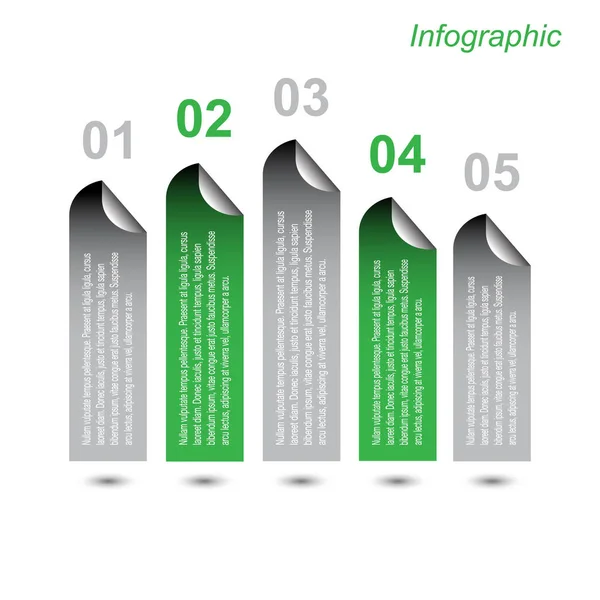 Sjabloon voor infografische vormgeving — Stockvector