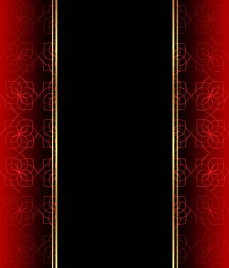 Altın gibi dekorasyonu ve yeri olan zarif, dikişsiz duvar kâğıdı..