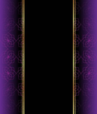 Altın gibi dekorasyonu ve yeri olan zarif, dikişsiz duvar kâğıdı..