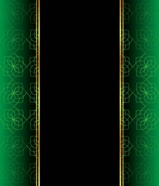 Altın gibi dekorasyonu ve yeri olan zarif, dikişsiz duvar kâğıdı..