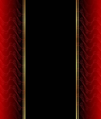 Altın gibi dekorasyonu ve yeri olan zarif, dikişsiz duvar kâğıdı..