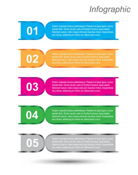 Infographic şablon tasarımı — Stok Vektör