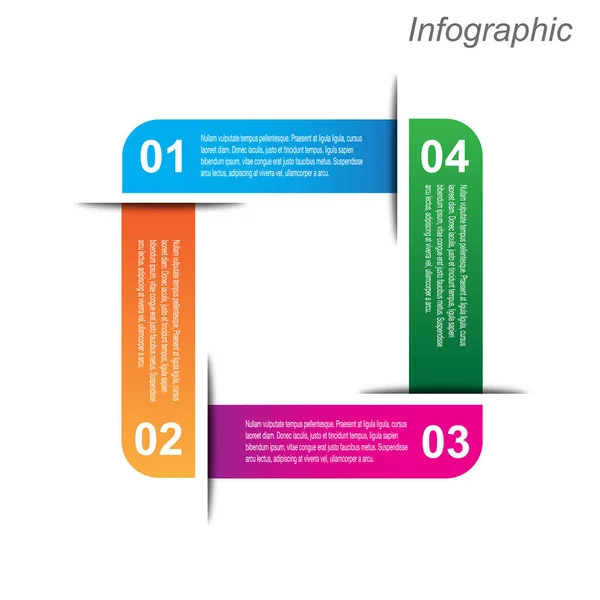 Infographic design template — Stock Vector