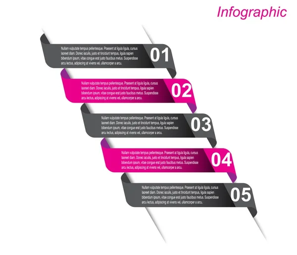 Infographic tasarım şablonu — Stok Vektör