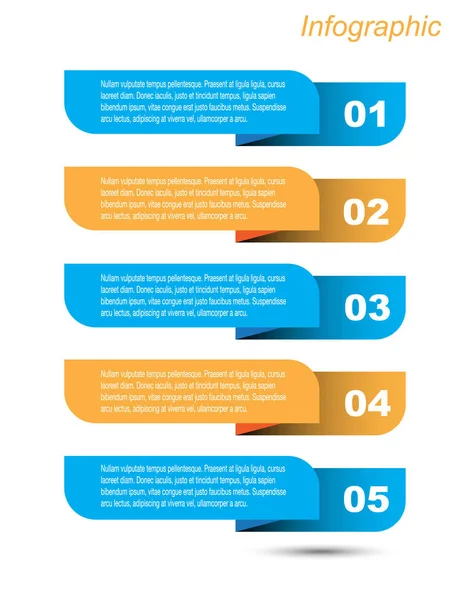 Infografische Vorlagengestaltung — Stockvektor