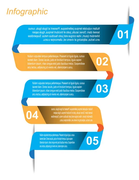 Modelo de design infográfico — Vetor de Stock