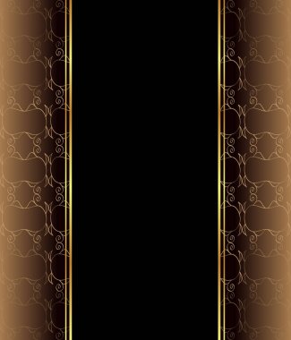 Altın ince dekorasyon ve metin için yer ile zarif sorunsuz duvar kağıdı. Düzen klasik davet, illüstrasyon veya kartları için alan ile.