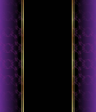 Altın ince dekorasyon ve metin için yer ile zarif sorunsuz duvar kağıdı. Düzen klasik davet, illüstrasyon veya kartları için alan ile.