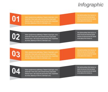 Infographic şablon tasarım afiş için web düzeni.