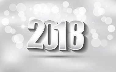 Davetiyeler, Festival afişleri, tebrik kartları için 2018 mutlu yeni yıl arka plan.