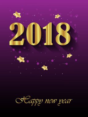Davetiyeler, Festival afişleri, tebrik kartları için 2018 mutlu yeni yıl arka plan.