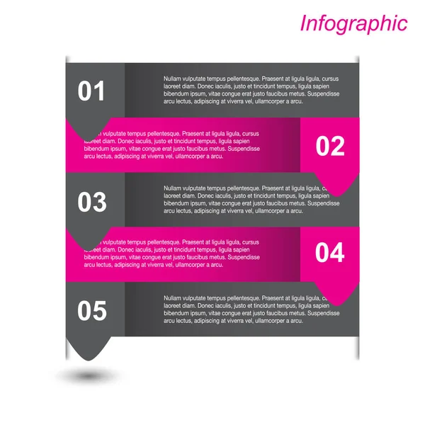 Bannières Conception Modèles Infographiques Pour Mise Page Web — Image vectorielle