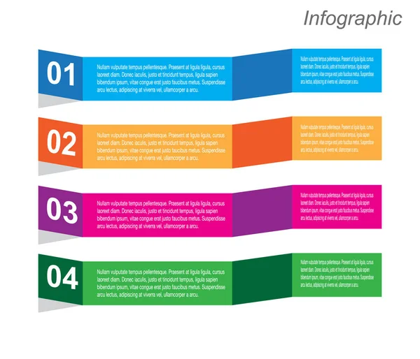 Web レイアウトのインフォ グラフィック テンプレート デザイン バナー — ストックベクタ