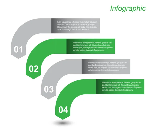 Modèle Conception Infographique Avec Étiquettes Papier Idée Pour Afficher Classer — Image vectorielle