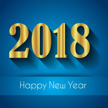 Davetiyeler, Festival afişleri, tebrik kartları için 2018 mutlu yeni yıl arka plan.