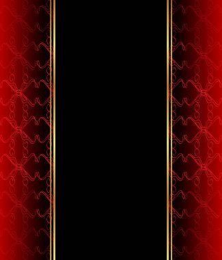 Altın ince dekorasyon ve metin için yer ile zarif sorunsuz duvar kağıdı. Düzen klasik davet, illüstrasyon veya kartları için alan ile.