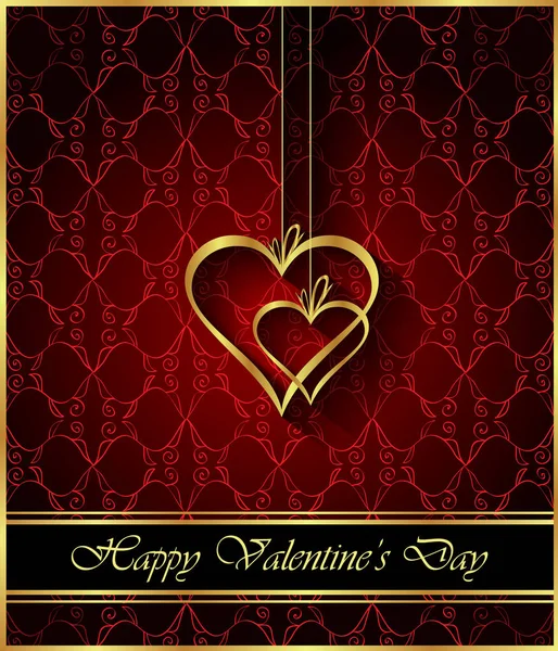 Happy Valentines Day Background Your Invitations Festive Posters Greetings Cards — Stock Vector